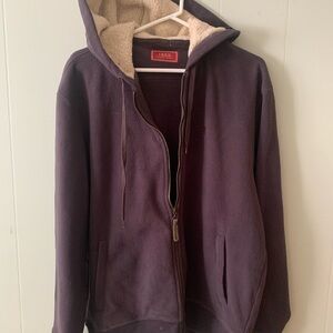 Lacoste Purple Hoodie with Cream Lining
